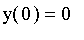 y(0) = 0